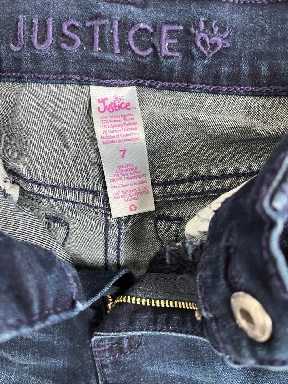 Dark Blue Distressed Women’s Jeans
